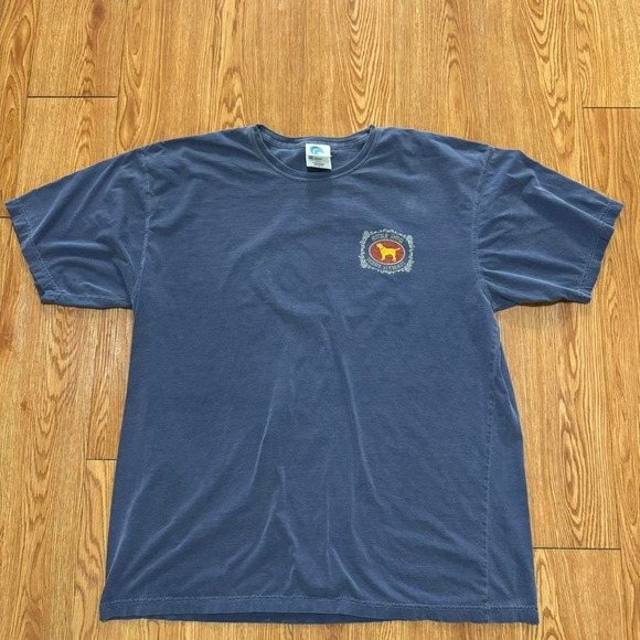 Y2K Surf Dog Shirt Maui Hawaii Blue Washed Skater Surfwear Size XL‎ - Picture 2 of 7